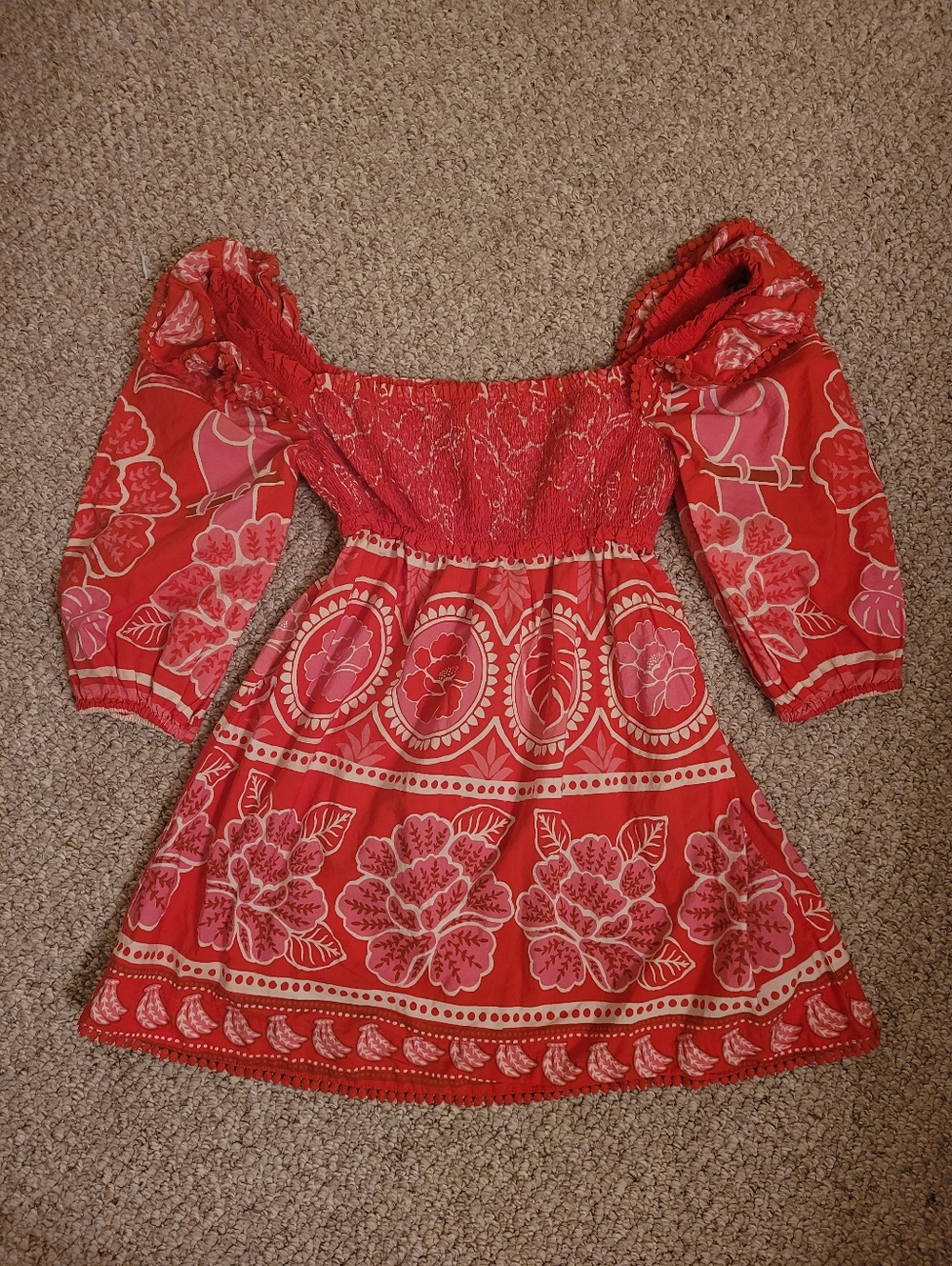 Farm Rio Red Mini Dress - Picture 4 of 6